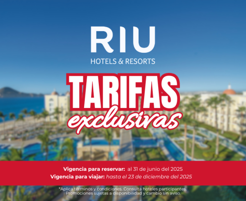 Tarifas exclusivas en RIU